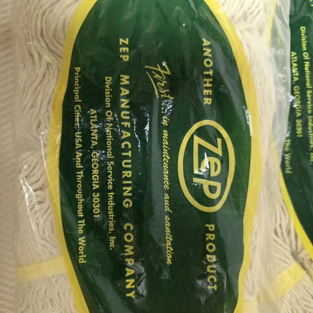 Zep Heavy Duty Commercial Loop-End Wet Mop Replacement Head Refills Lot of 2
